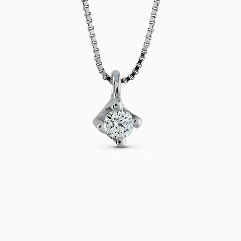 Collana Punto Luce Griffe In Oro Bianco Gioielleria Nasi