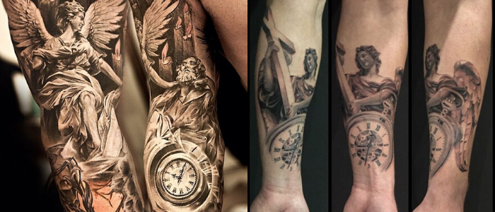 Les Tatouage Horloge Leurs Signification Et Ou Les Placer Horlogetime
