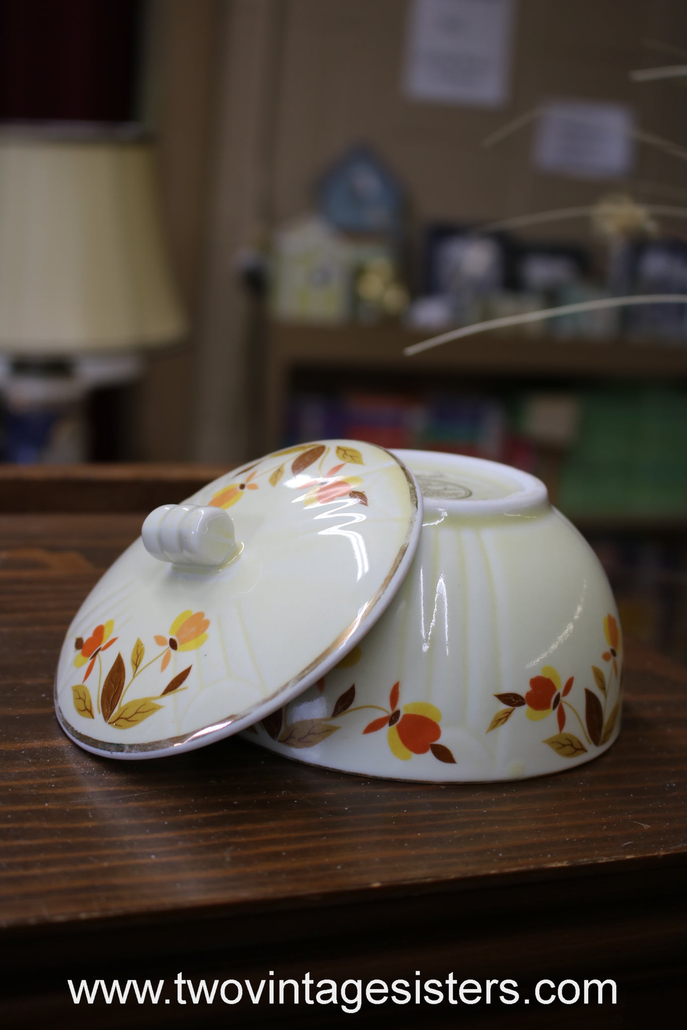 Medallion Drip Hall Superior Kitchenware Jewel Tea Autumn Leaf