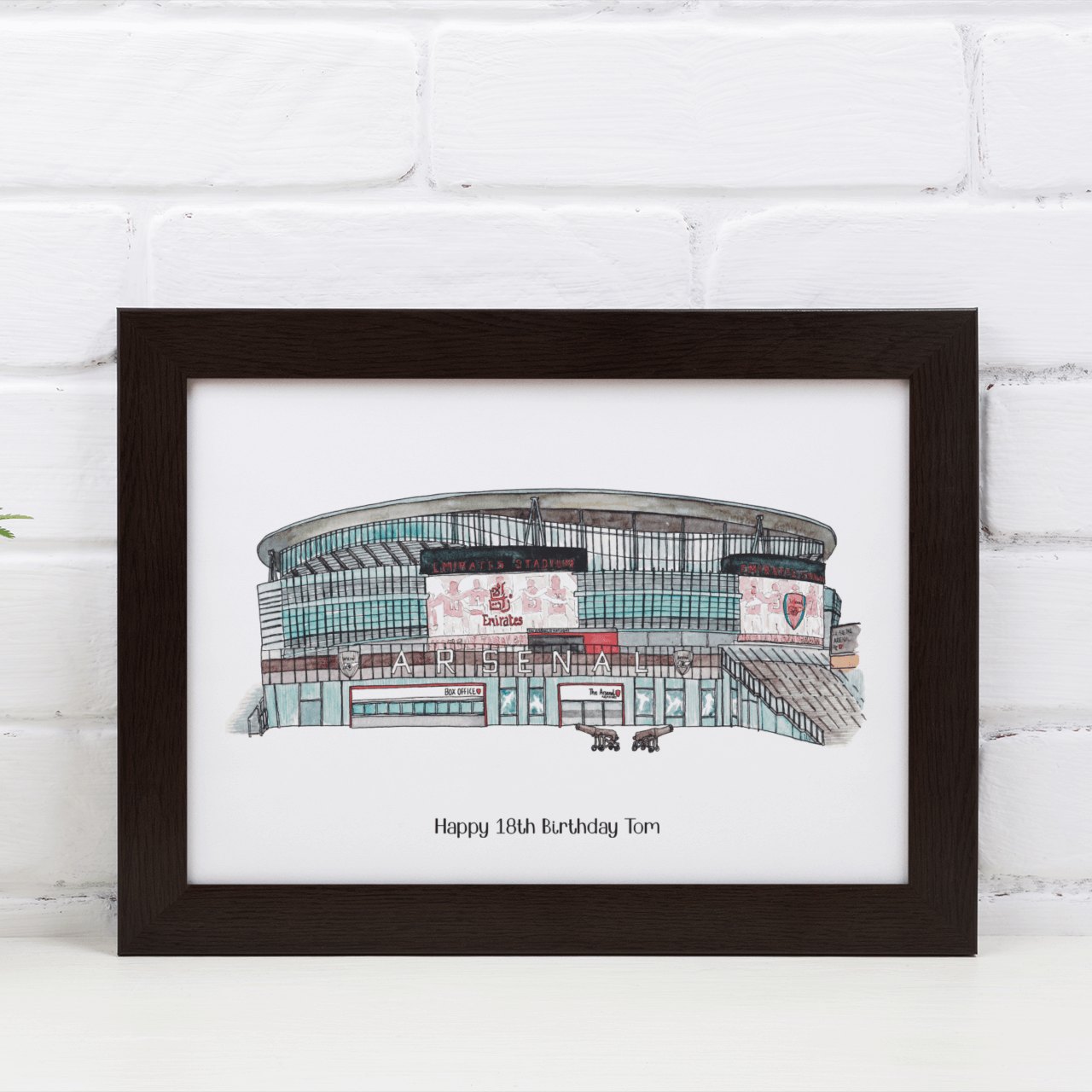 Arsenal Stadium Print The Emirates Stadium Jessica Sian Jessica Sian Illustration