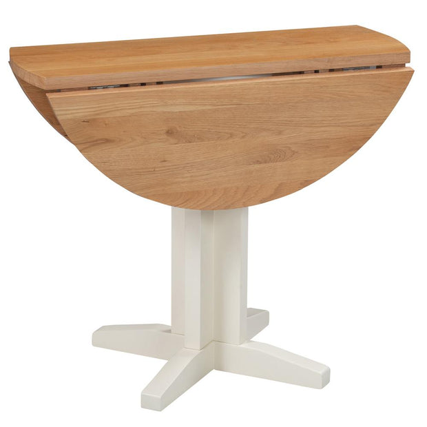 Dorset Painted Oak Drop Leaf Table Lawrences Furniture