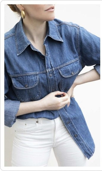 Miu Miu Denim Shirt The Uncommons Vintage