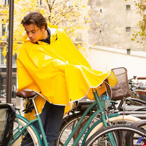 Cape De Pluie Velo Jaune Bleu Badawin
