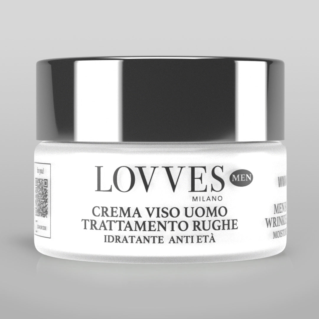 Crema Viso Antirughe Uomo Acido Ialuronico Migliore Crema Antirughe Uomo Naturale Lovves High Natural Cosmetics