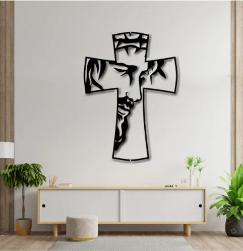 Jesus Cross Wood Metal Wall Art My Wall Art Store