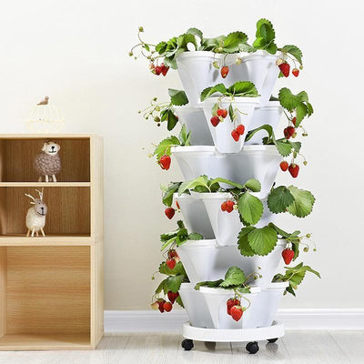 Plant Festival Special50 Off Stand Stacking Planters Strawberry Plant Gardenerstar