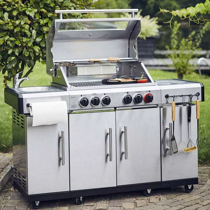Enders Kansas Pro 4 Sik Profi Turbo Gas Barbecue Side Burner Prime Cook Out