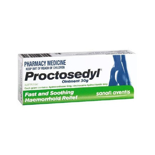 Proctosedyl Ointment 30gm Unichem Greenhithe Pharmacy