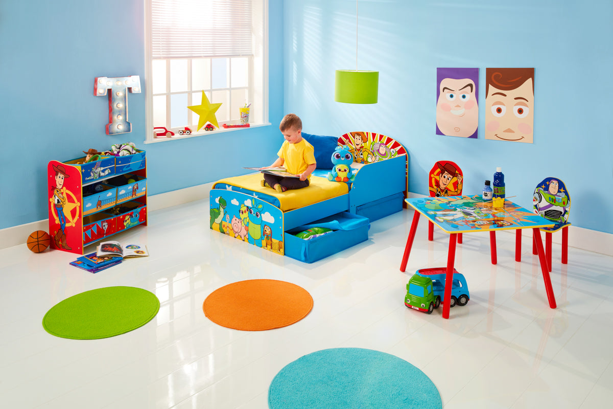 Toy Story 4 Kids Toddler Bed With Storage Drawers