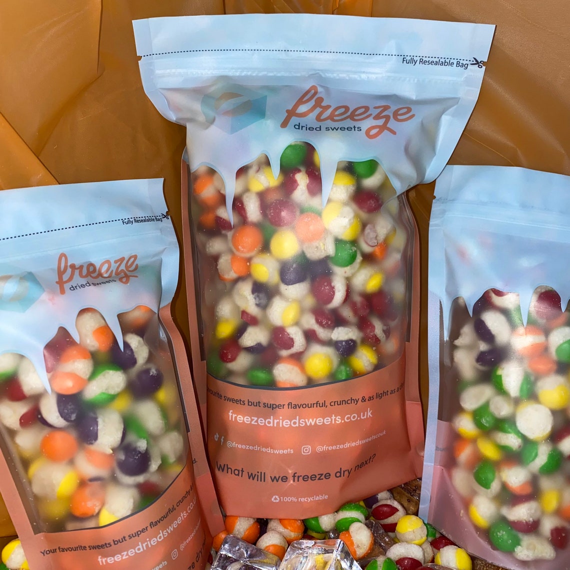 Fruit Balls Original Freeze Dried Sweets Vegetarian Halal