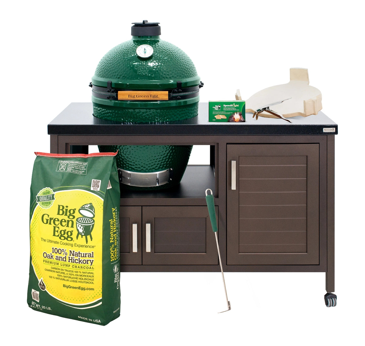 Large Big Green Egg 53 Inch Modern Farmhouse Table Package Bbqbarnarlington