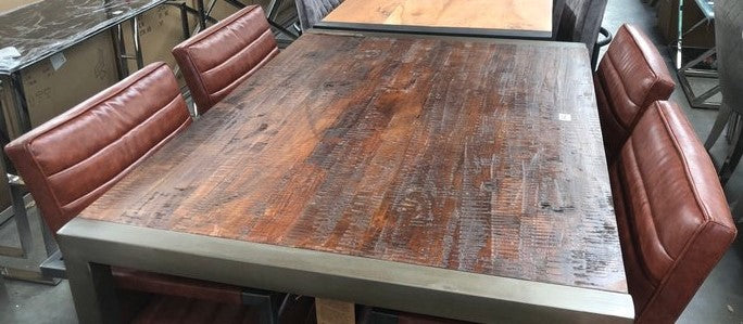 Furniture Village Fire Industrial Acacia Wood Iron Dining Table With Room Perfected