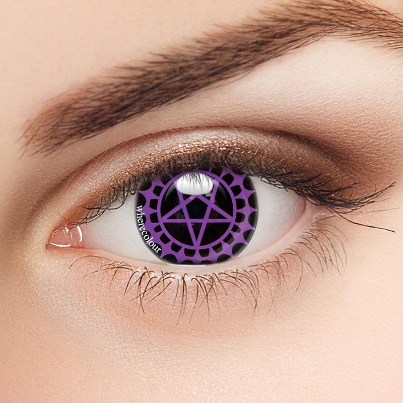 Purple Magic Circle Cosplay Prescription Colored Eye Contacts Lenses Wherecolour