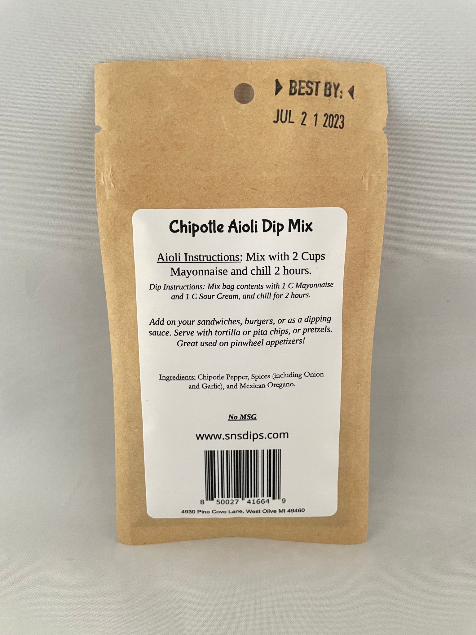 Chipotle Aioli Dip Sns Dips