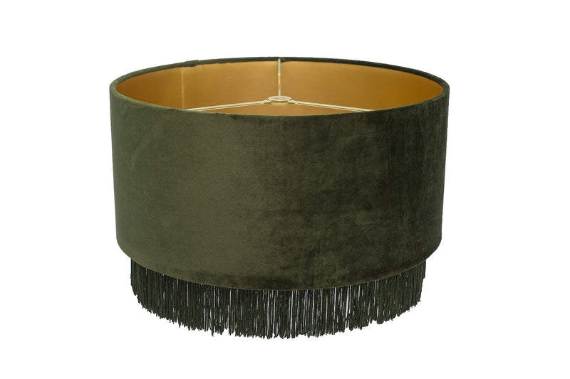 Adel Dark Green Velvet Lamp Shade Connor Victoria