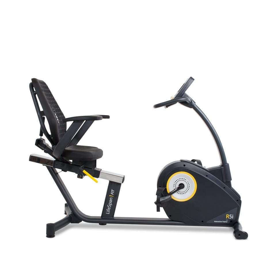 R5i Recumbent Bike With Step Thru Design Lifespan Fitness