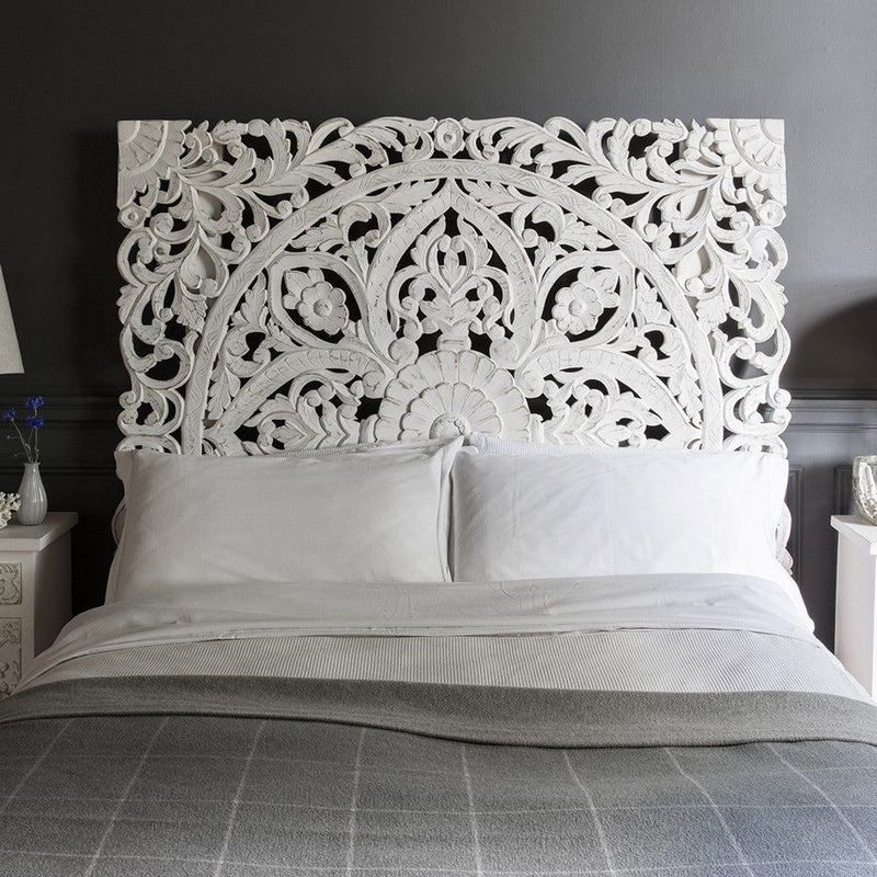 Hand Carved Wooden Bedhead And Headboard Hibashi Furniture Llc