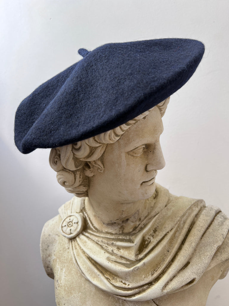 French Beret Hat Navy Jetsetbohemian
