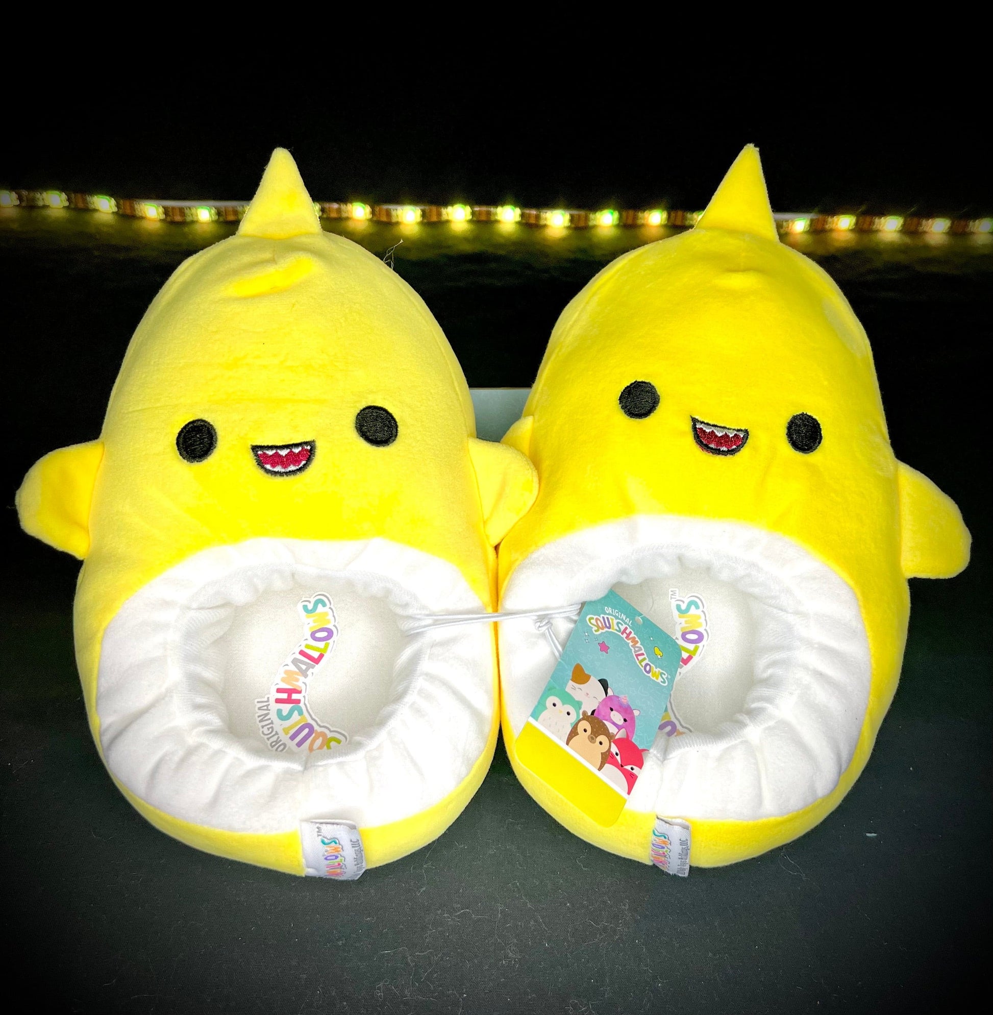 New Squishmallow Yellow Shark Slippers Shop Now
