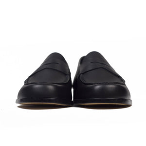Aurlands Aurland Penny Loafer In Black Calf No Man Walks Alone