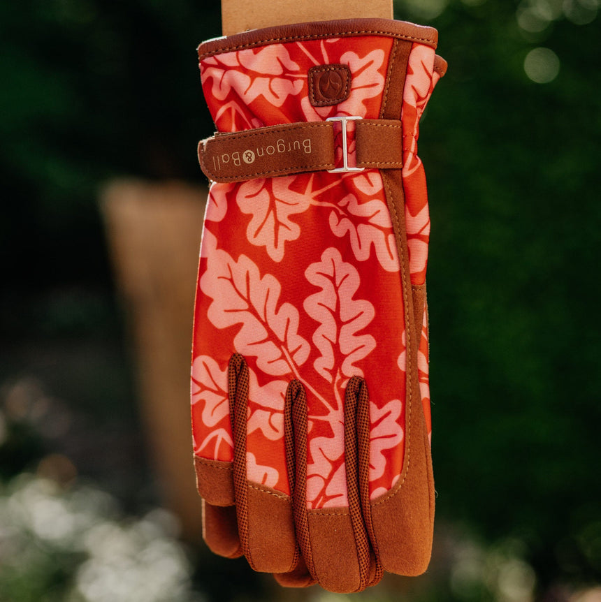 Ladies Burgon Ball Love The Glove Gardening Gloves Leaf Poppy Sow Clever Ltd