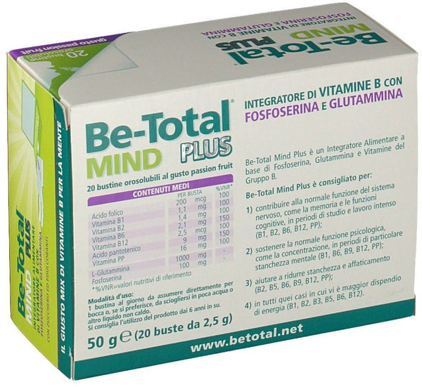 Be Total Mind Plus 20 Bustine Orosolubili Gusto Passion Fruit Dottor Bianchi
