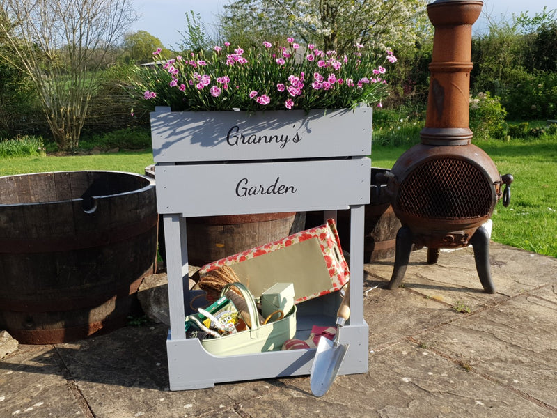 Elevated Personalised Garden Planter Devon Crates Quality Crates