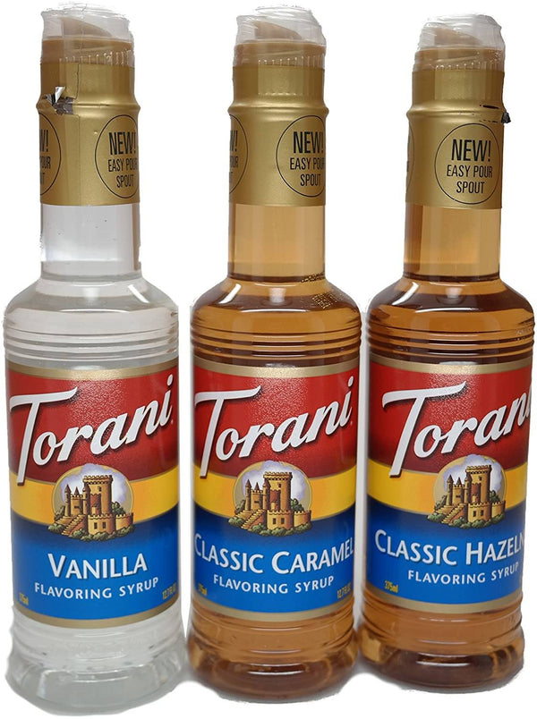 Torani Classic Flavors 3 Pack Coffee Syrup Main Street Roasters
