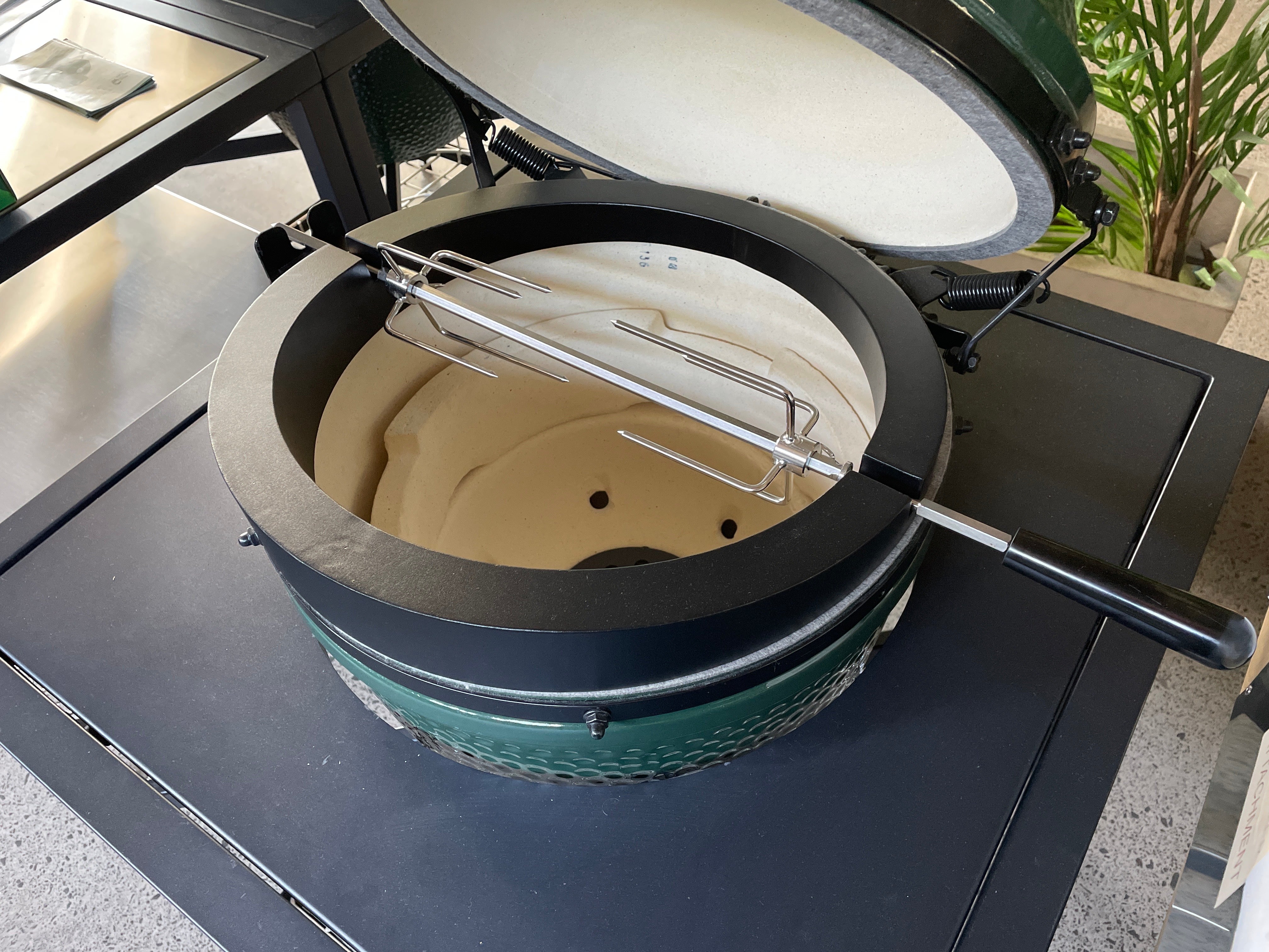 Big Green Egg Rotisserie Mains Powered Available For M L And Xl Eg Bbq S And More Nz