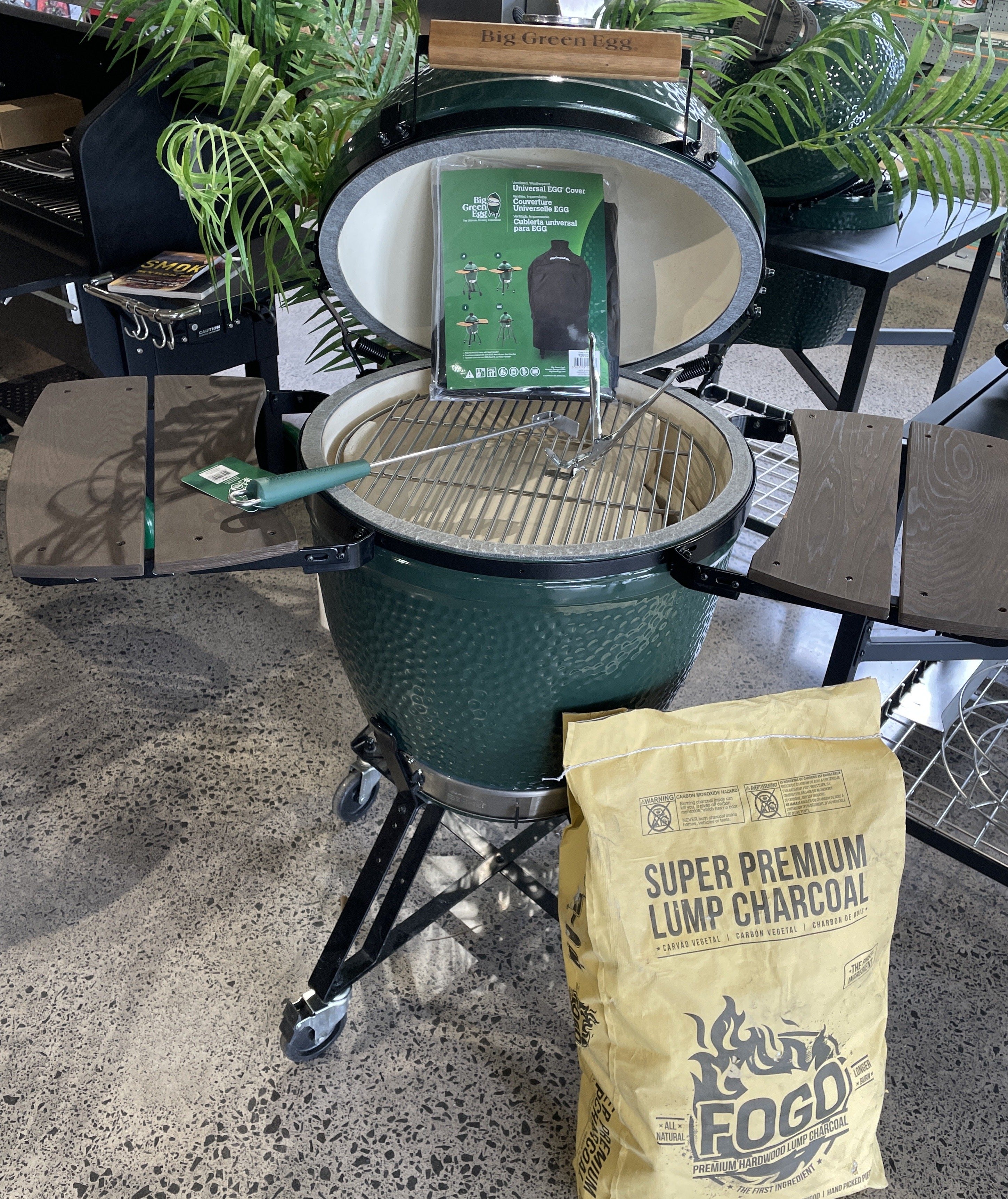 Big Green Egg Large Bundle On Standard Nest Bbq S And More Nz