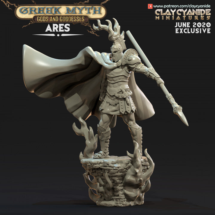 Kriegsgott Ares Aus Den Griechische Gotter Gottinnen Set Von Clay Cy Luxurink Games
