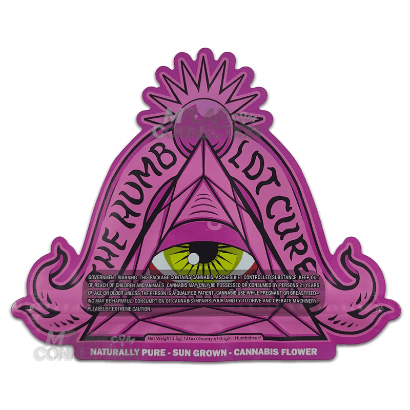 Humboldt Cure Omgrapest Die Cut 3 5g Empty Dry Herb Flower Mylar Bag P Mylar Connection