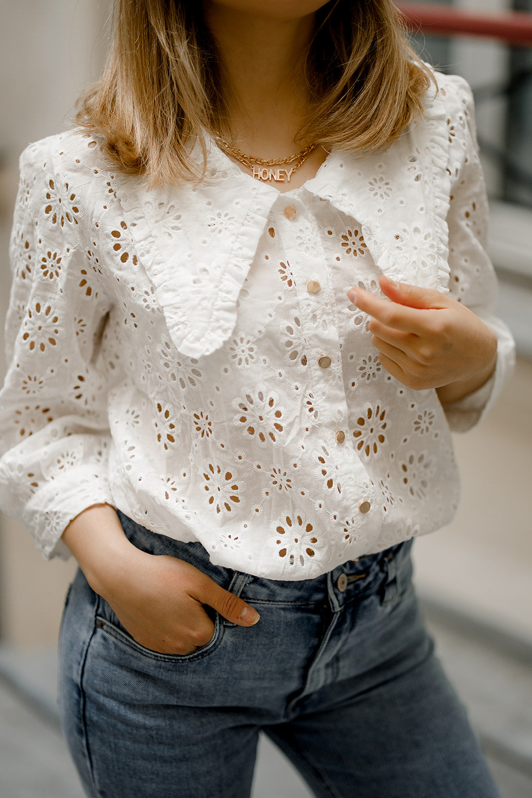 Chemise Broderie Anglaise Kilometres Cinq