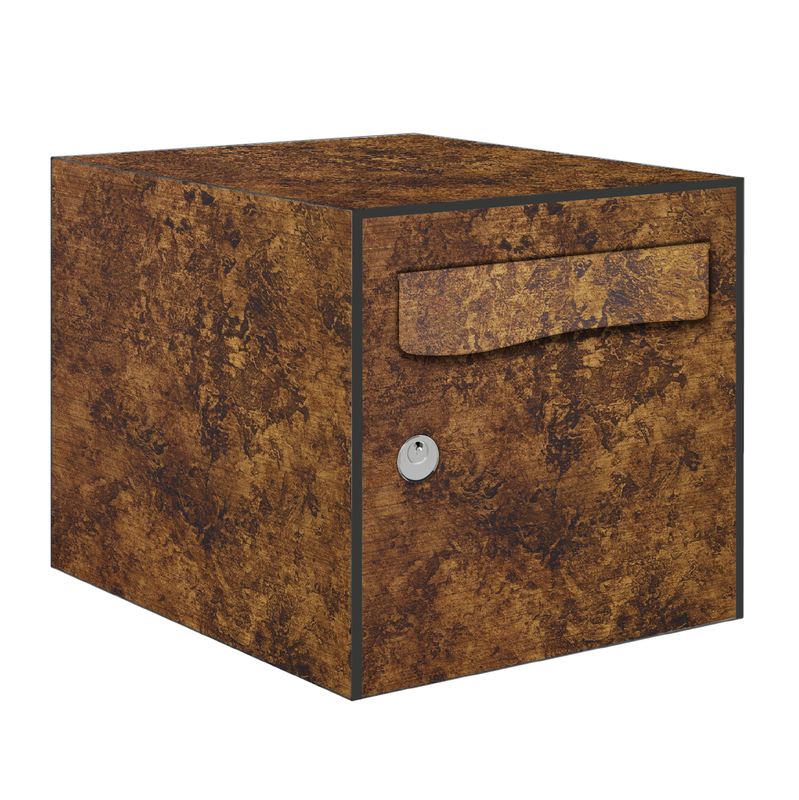 Autocollant Sticker Decoration Boite Aux Lettres Texture Metal Rouille