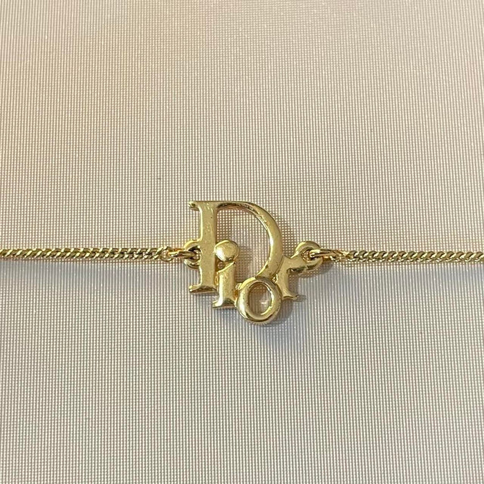 dior necklace gold