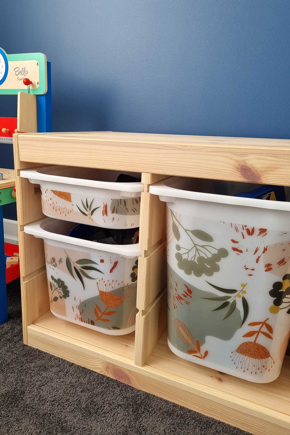 Aussie Beaut Storage Box Print Ikea Trofast Hack Or Kmart Hack For Toy Storage Potter Mash