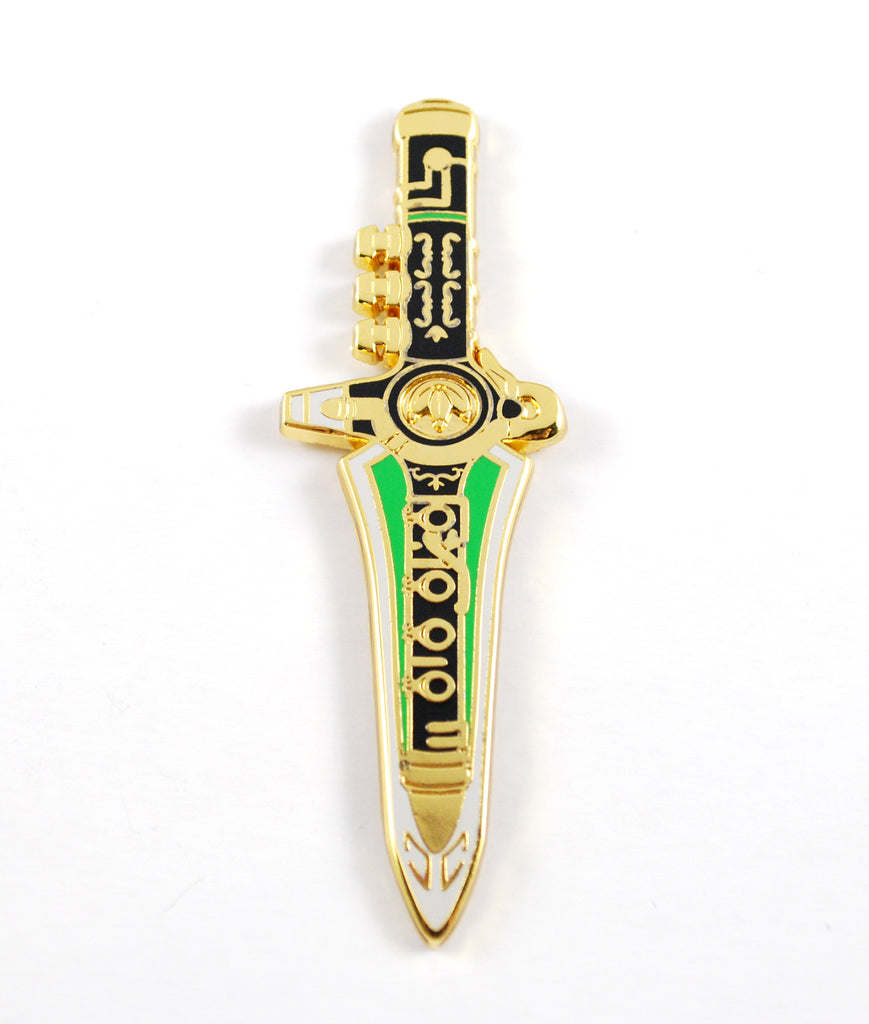 Power Rangers Green Ranger Dragon Flute Dagger Pin Necklace Or Keychai Clinkorz
