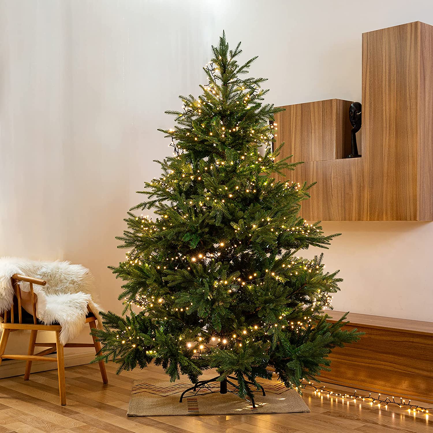 Gresonic Led Cluster 6m Lang Lichterkette Strombetrieb Deko Fur Innen Aussen Garten Weihnachtsbaum Hochzeit