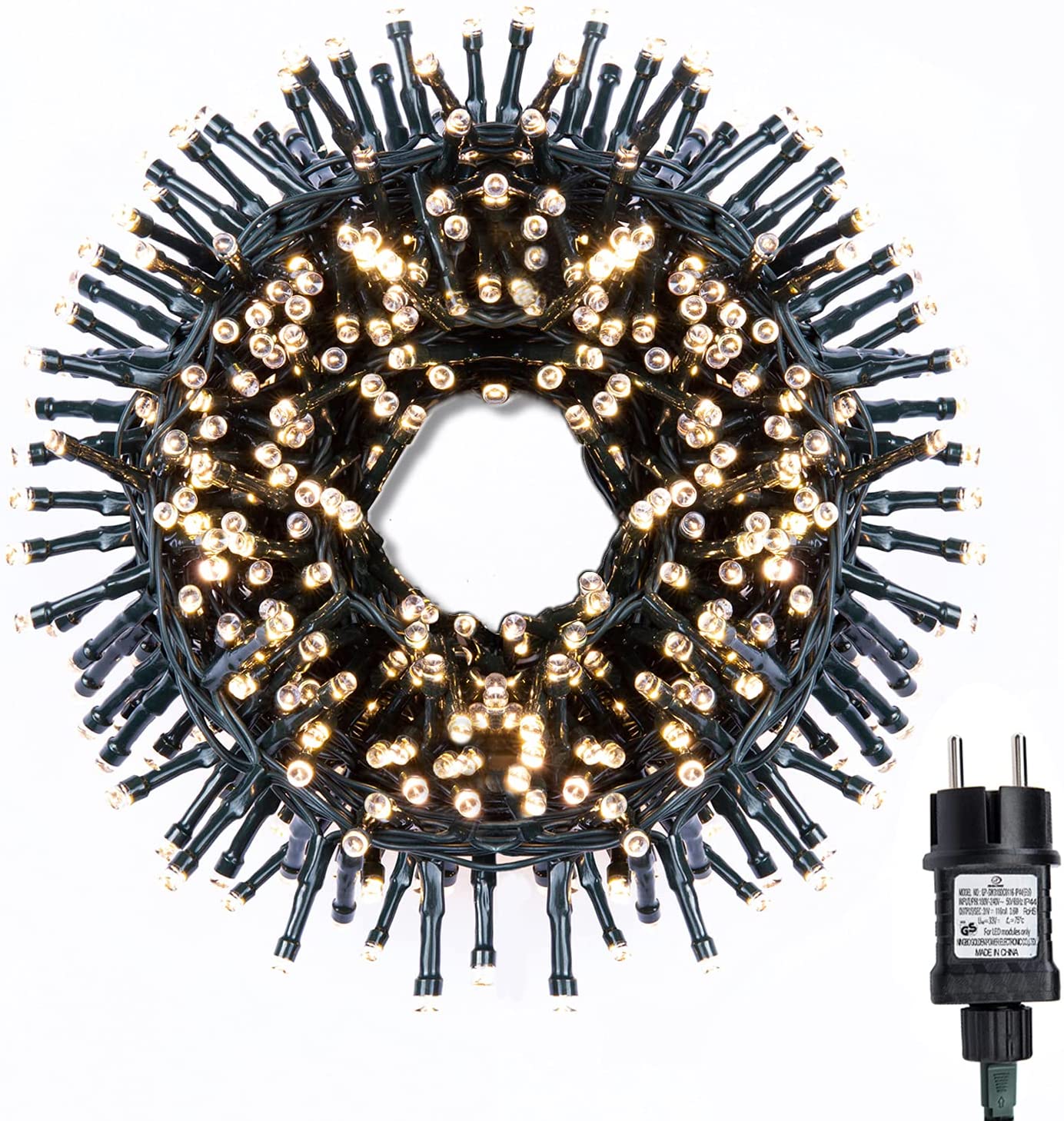 Gresonic Led Cluster 6m Lang Lichterkette Strombetrieb Deko Fur Innen Aussen Garten Weihnachtsbaum Hochzeit