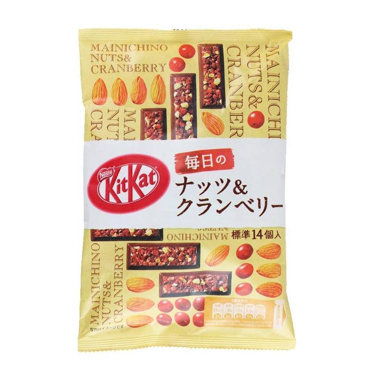 Kit Kat Mainichino Nuts Cranberry Mini Bars 3 06oz Japan Beyond Beyondsnacks Co