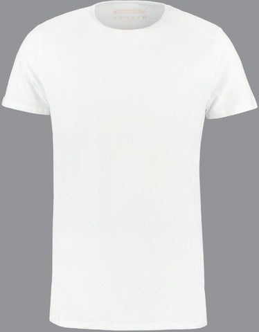 Wit Bamboe Katoen T Shirts Ronde Hals Shirtsofcotton Cje Fashion