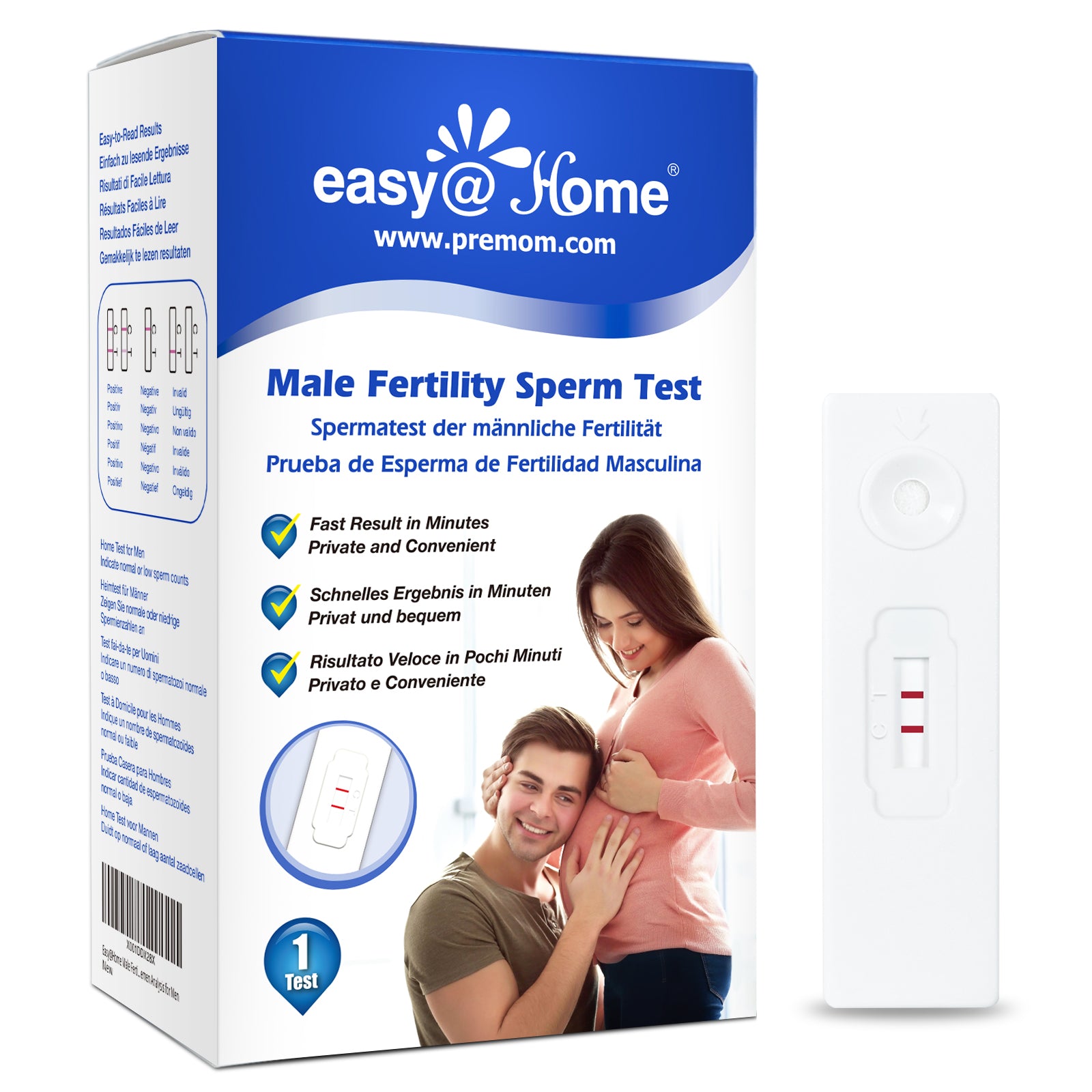 Easy Home Male Fertility Sperm Test Indicates Normal Or Low Sperm Cou