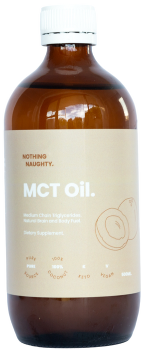 Nothing Naughty Ltd Mct Oil Pure Coconut 500ml Keto Low Carb