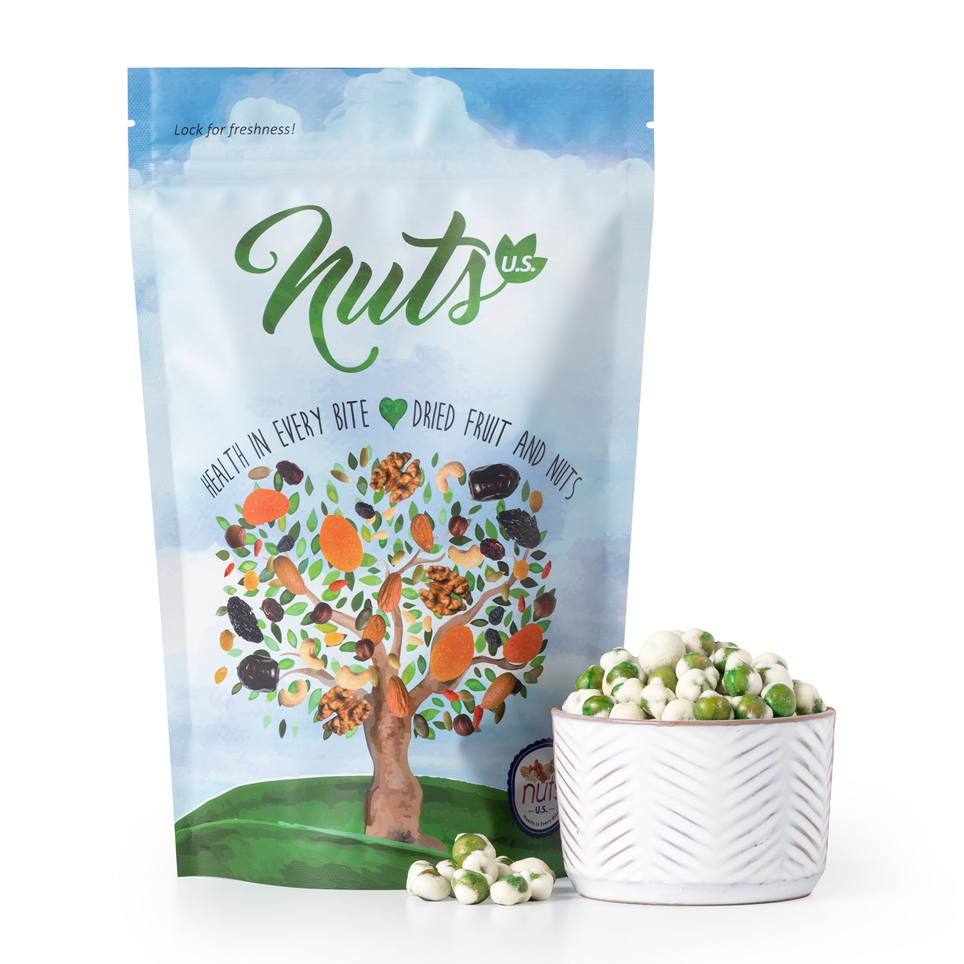 Wasabi Coated Green Peas Nuts Us