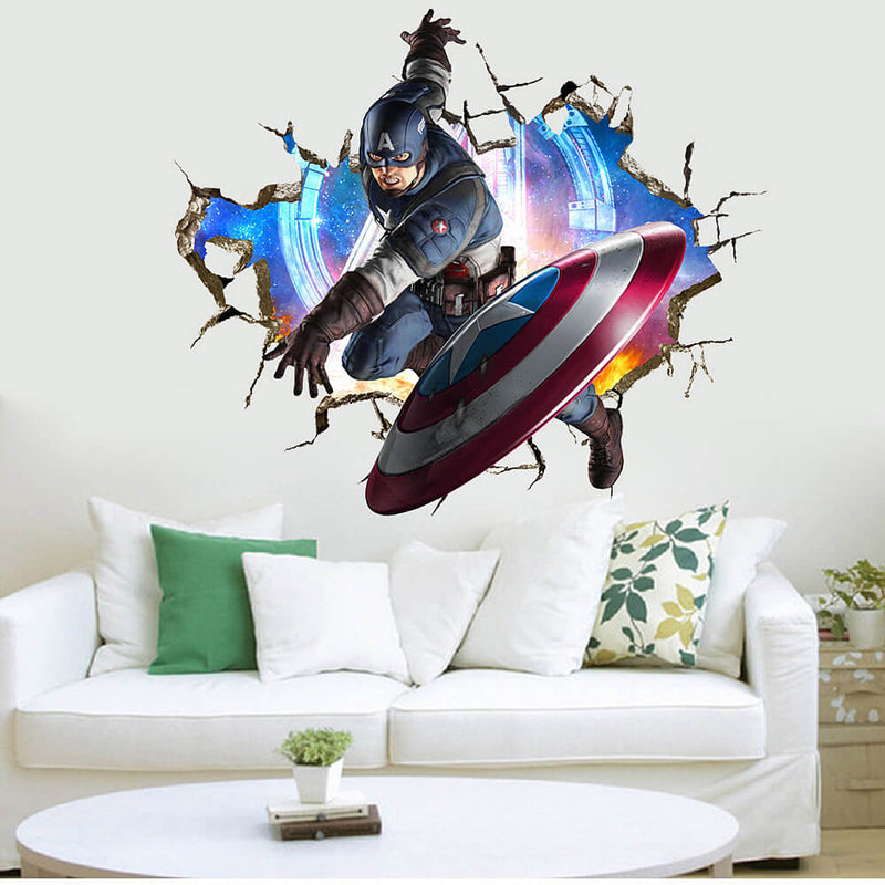 3d The Avengers Wall Sticker Decals Boys Room Wall Decals Walldecals Ie