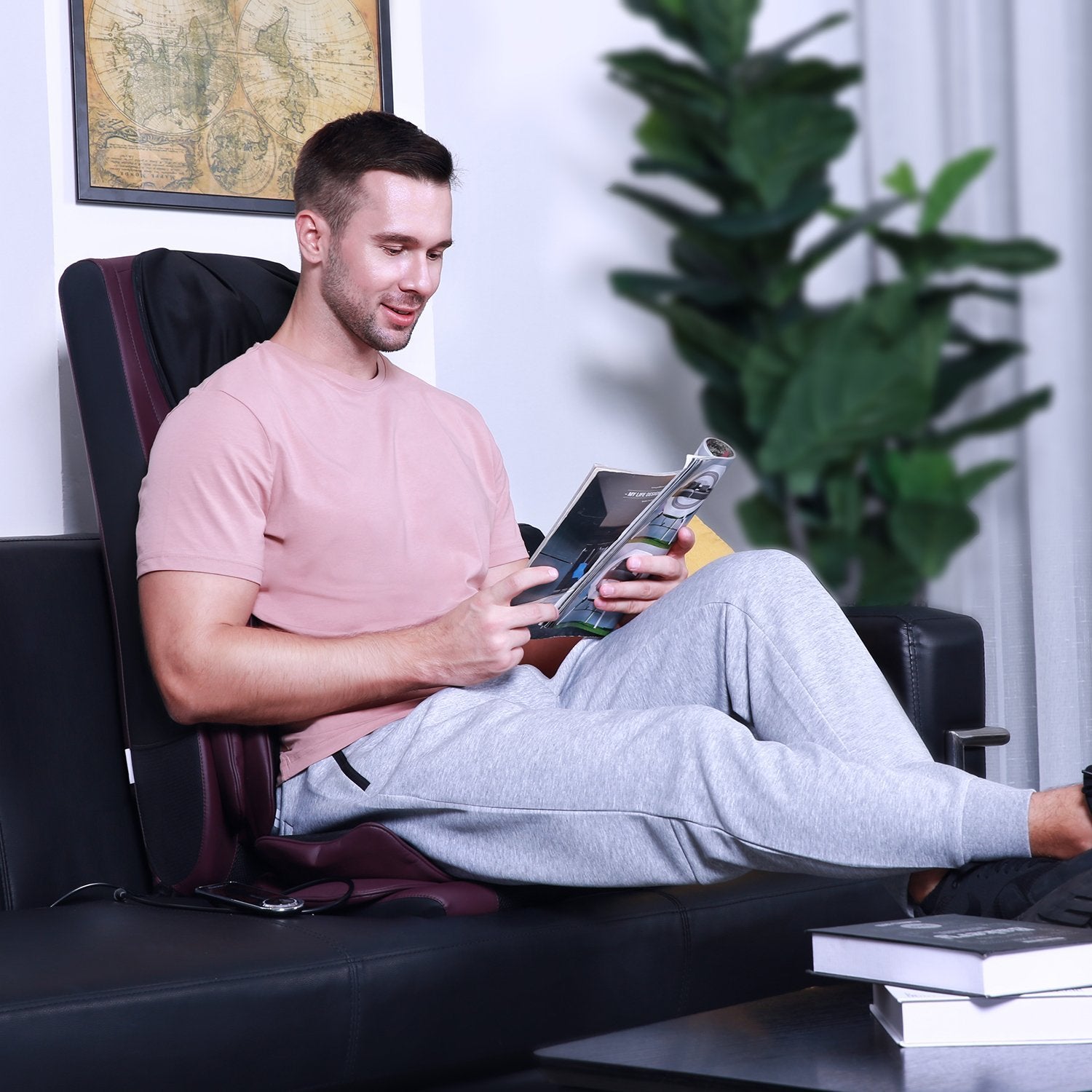 Naipo Neck Back Massager With Heat And Air Compression Purple Maxkare