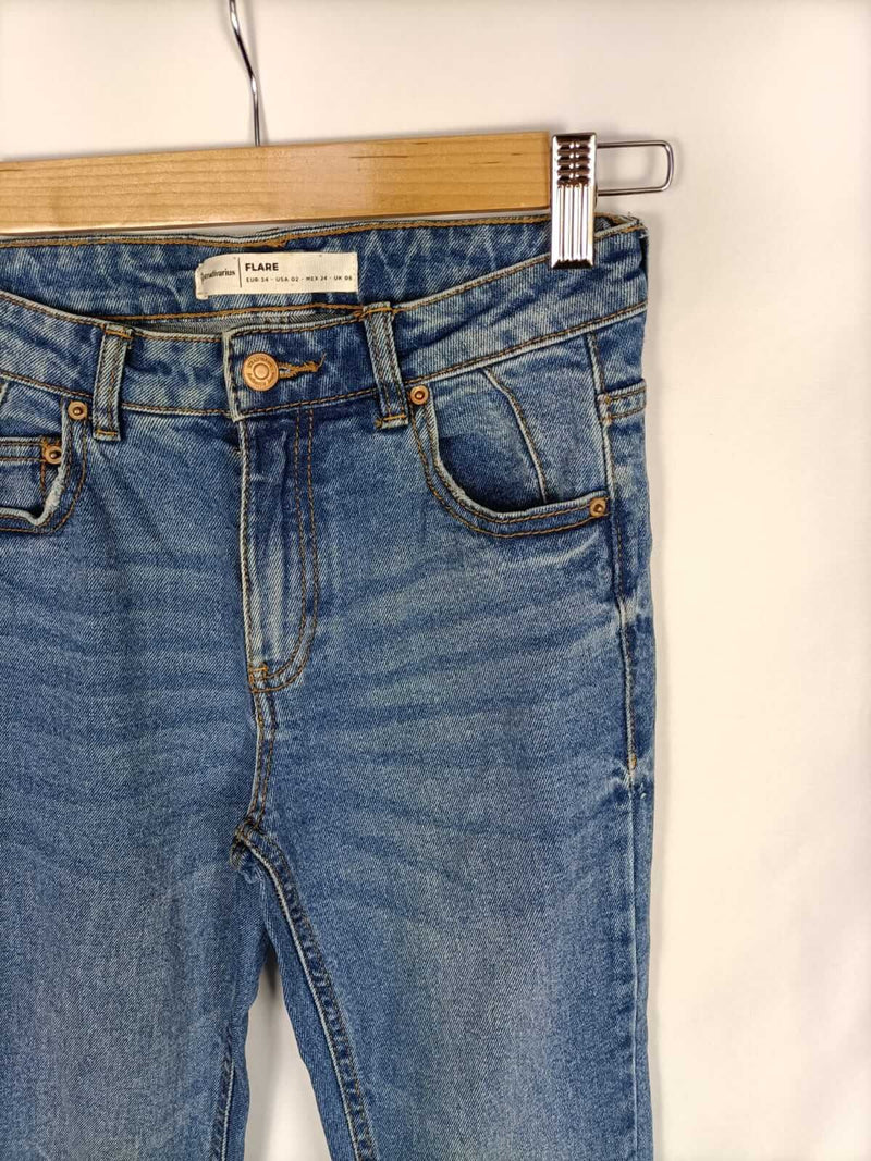Stradivarius Pantalones Vaqueros Campana T 34 Hibuy Market