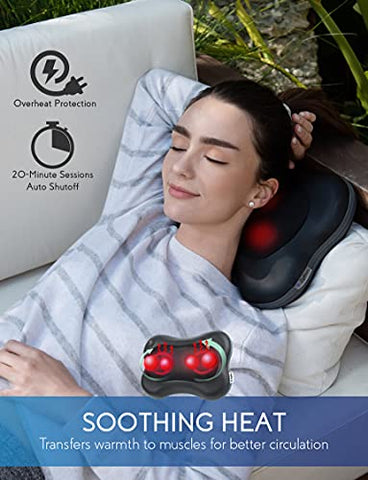 Zyllion Shiatsu Back And Neck Massager Kneading Massage Pillow Coco Beauty Warehouse