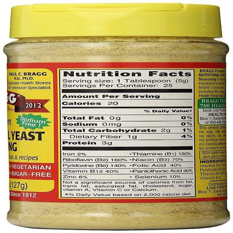 Bragg Nutritional Yeast Salt Free Seasoning 4 5oz Plantx Us
