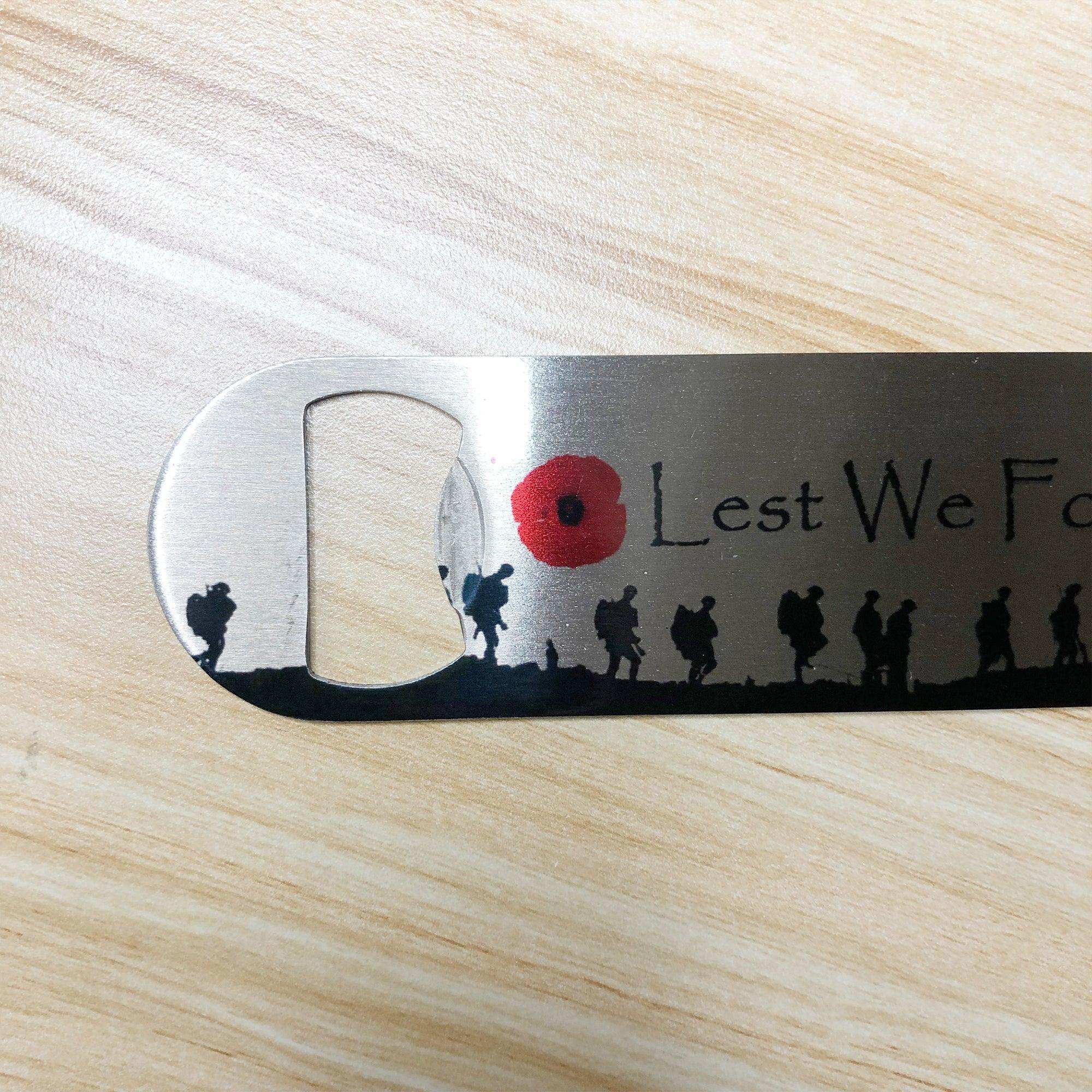 Lest We Forget Quote Bottle Opener Shopquality4u